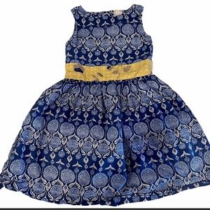 Persnickety Girls Dress Size 8 Blue Flowers Fit And Flare spring summer Easter